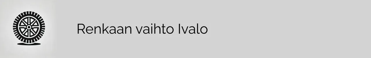 Renkaan vaihto Ivalo